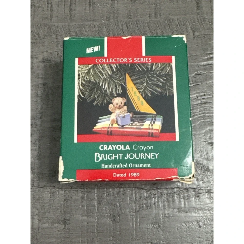 1989 Hallmark Keepsake Crayola Bright Journey Ornament QX435-2 1st in Series‎